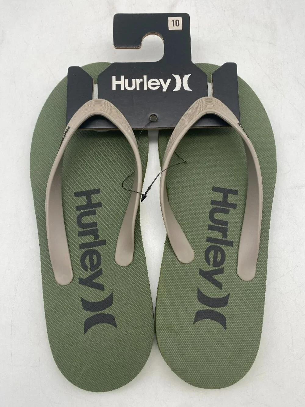 *** SUMMER SALE ***Hurley Logo Flip Flop Sandals Green